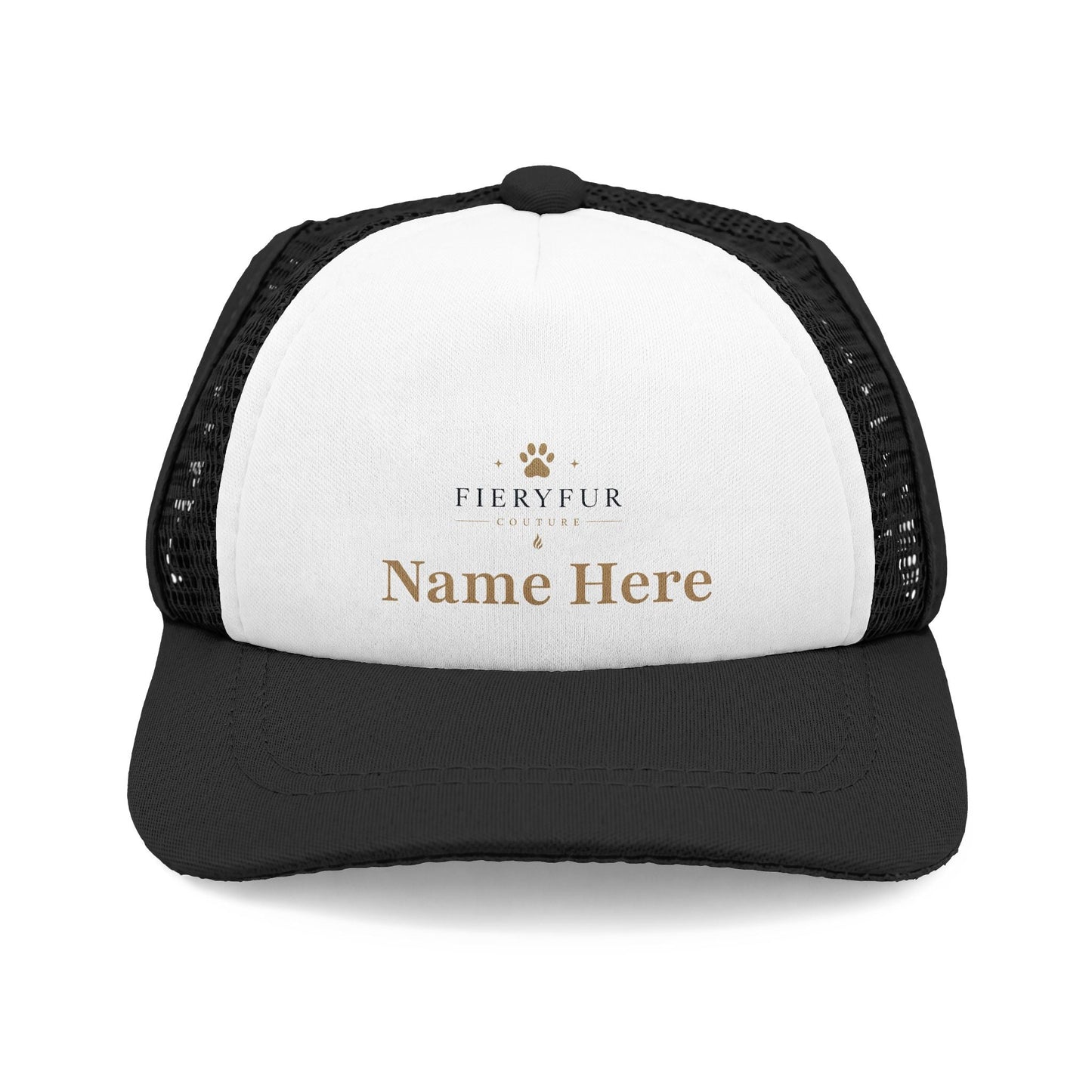 Personalized Dog Trucker Hat — Custom Name Foam Front Pet Dad Cap Printify