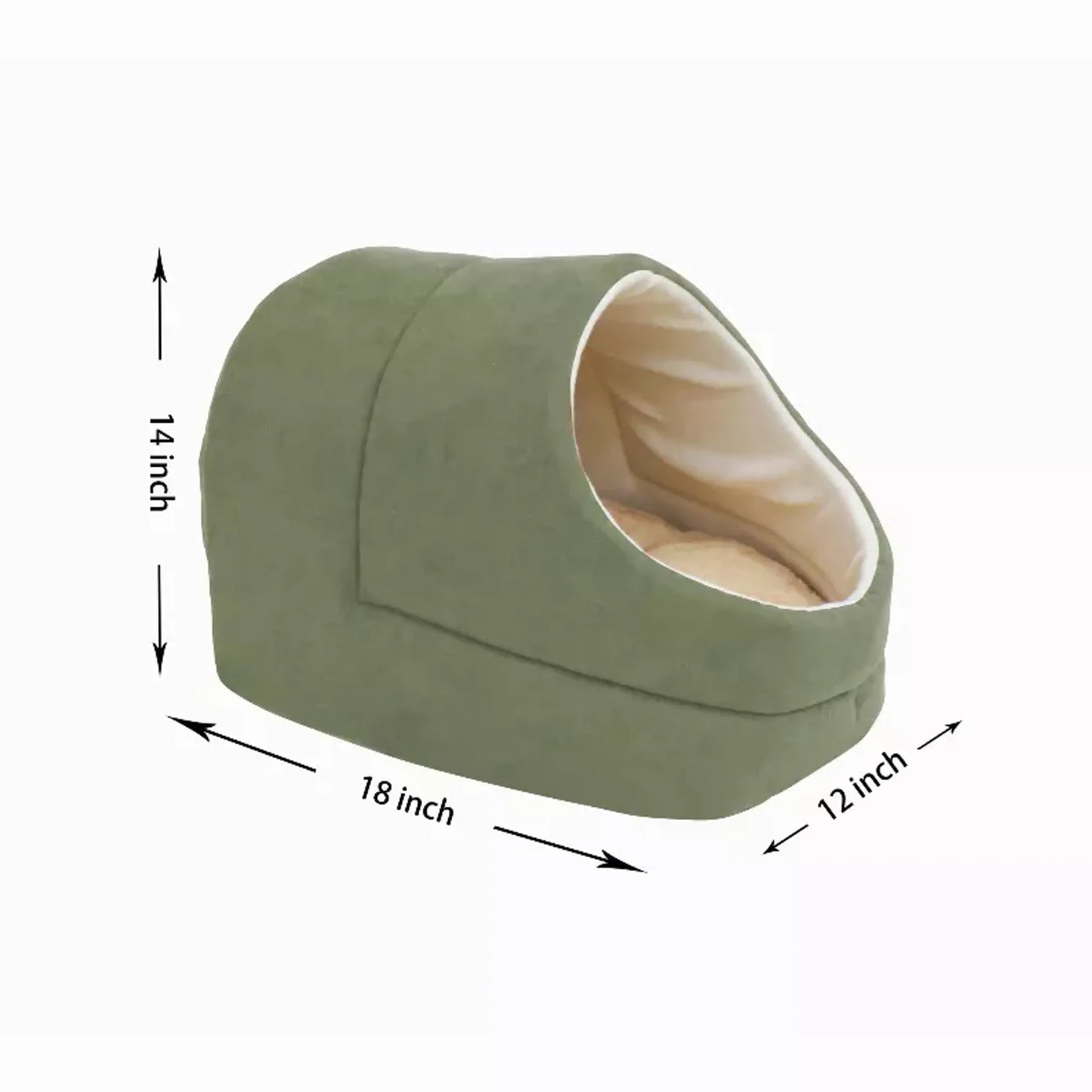 Cozy Cat Cave Bed – Warm Burrow Hideaway Bed for Cats & Small Pets JESPET