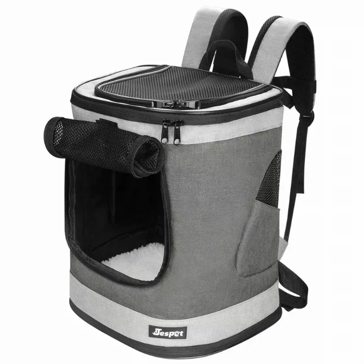 JESPET Pet Backpack Carrier for Small Dog, Puppy, Soft Carrier Backpack Ideal for Traveling, Hiking, Walking and Outdoor Activities with Family JESPET