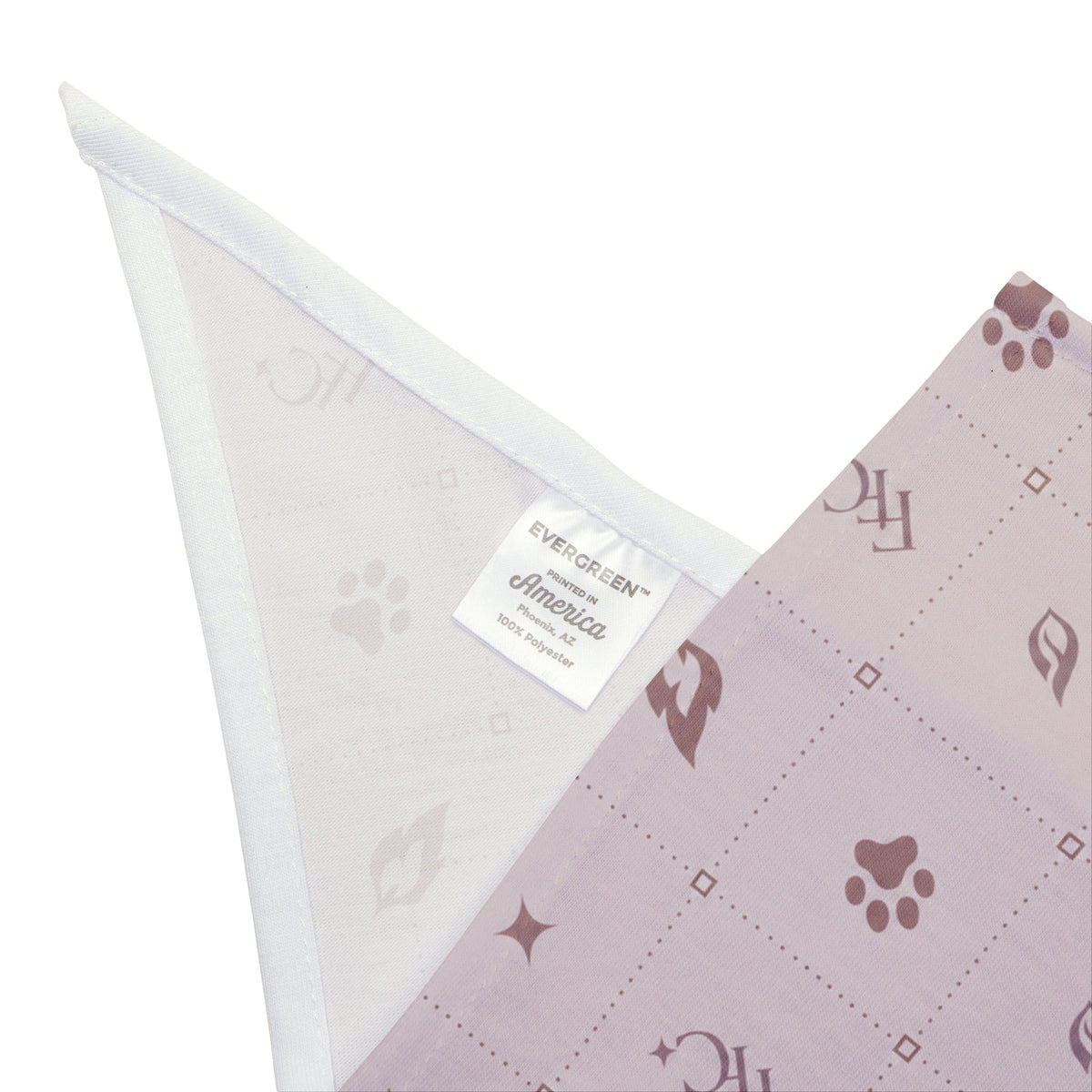 Luxury Pet Bandana for Dogs & Cats | Soft Mauve Pattern Luxury Fiery Couture Printify