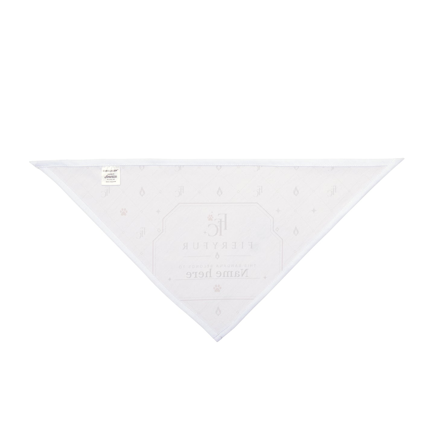 Luxury Personalized Pet Bandana for Dogs & Cats | Soft Mauve Personalized Luxury Fiery Couture