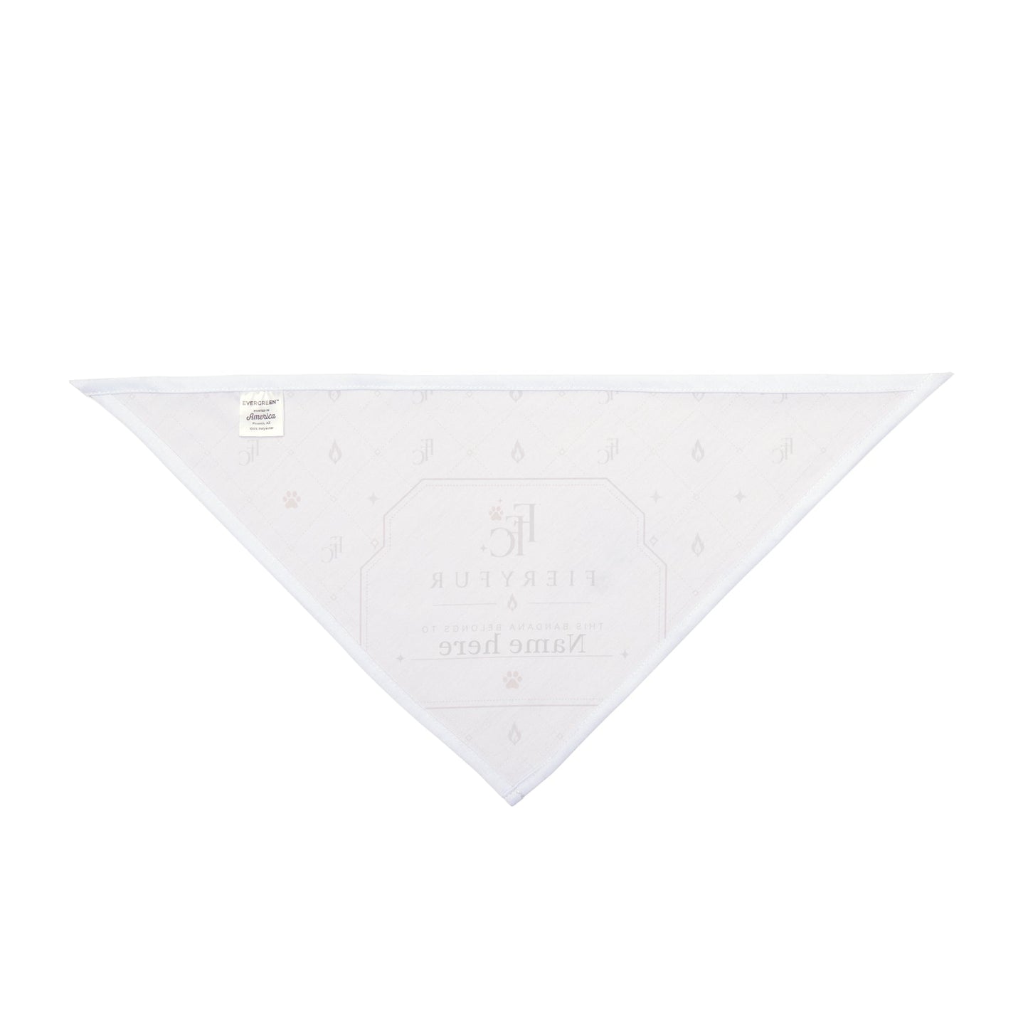 Luxury Personalized Pet Bandana for Dogs & Cats | Soft Mauve Personalized Luxury Fiery Couture Printify