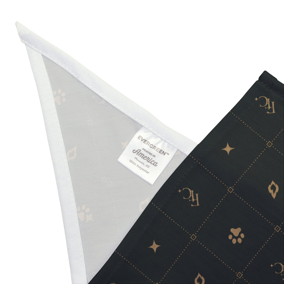 Luxury Pet Bandana for Dogs & Cats | Signature Dark Pattern Luxury Fiery Couture Printify