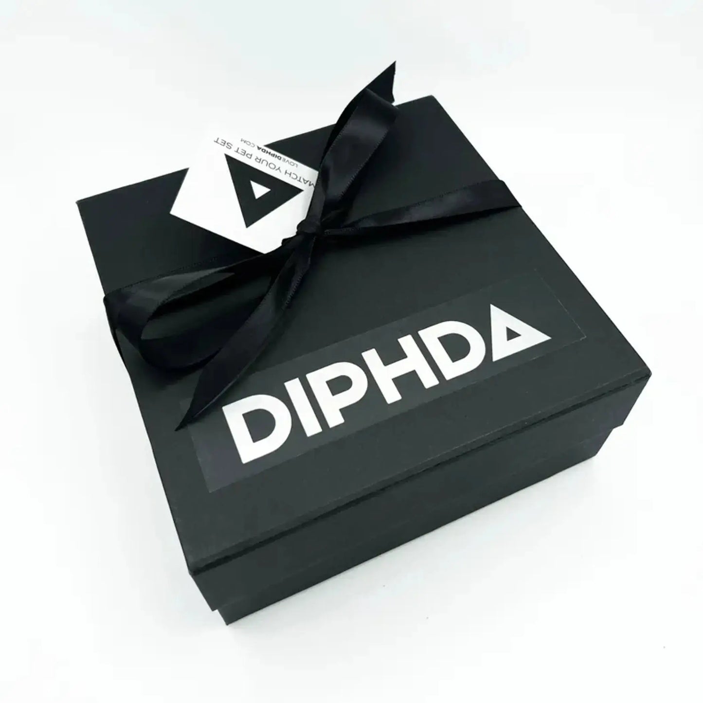 Jet Onyx Match Your Pet Gift Set – Crystal Collar & Necklace Set DIPHDA