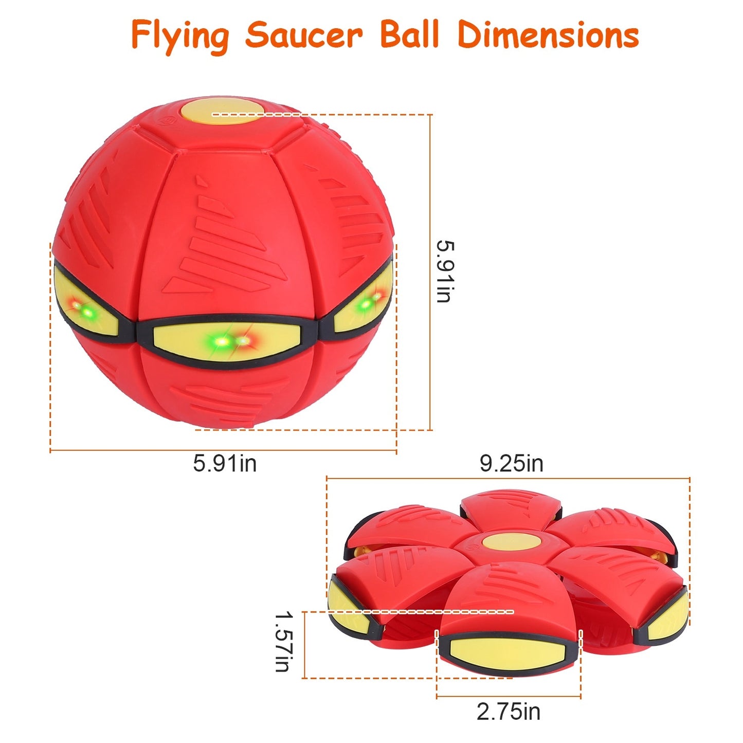 4 Pack Flying Saucer Ball – Electric Colorful Flying UFO Toy with LED Lights for Pets & Kids (Outdoor Interactive Play)