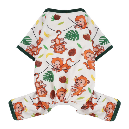 Soft Stretch Dog Pajamas – Lightweight Spring and Summer Onesie