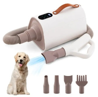 1 Pc Dog & Cat Hair Blower with Negative Ion Function & Adjustable Temperature – Professional Pet Dryer