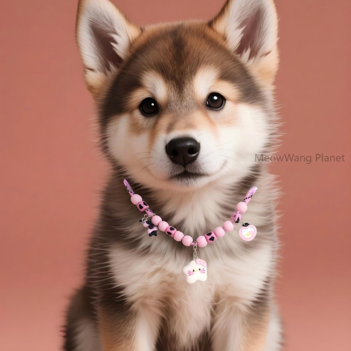 FieryFur Luxury Adjustable Pet Collar – Minimalist Durable Necklace Style for Cats & Small to Medium Dogs