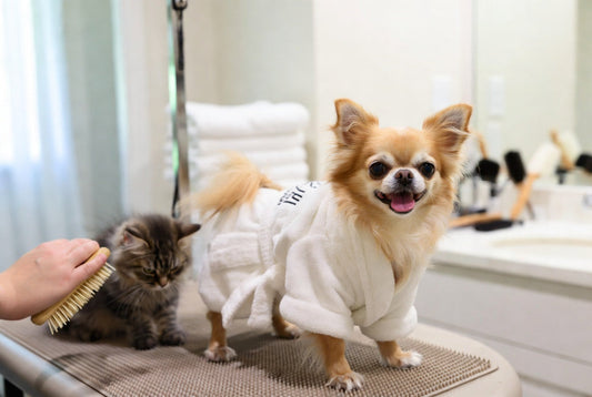 Best luxury grooming and spa essentials for small dogs and cats in 2026 – premium robes, brushes and pamper kits by FieryFur USA
