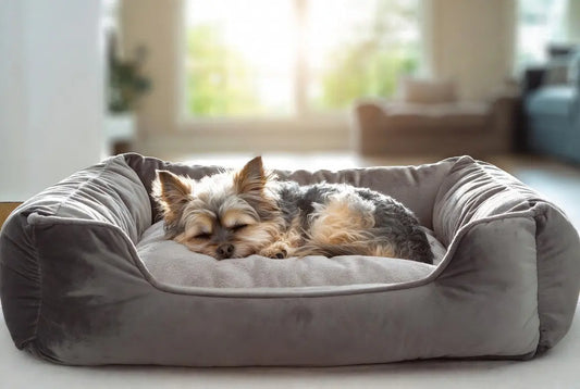 Luxury orthopedic dog bed for small dogs in modern US home – cozy bolster pet bed for comfort, joint support and anxious dogs 2026 by FieryFur