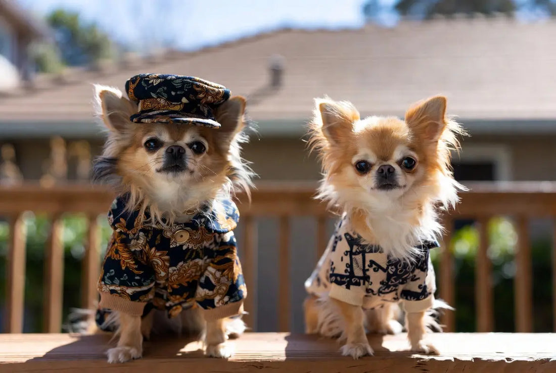 Designer dog clothes vs everyday apparel comparison 2026 – luxury vs basic outfits for small dogs and cats by FieryFur USA