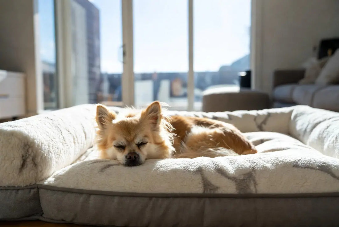 Luxury orthopedic dog bed for small dogs in modern US home – cozy bolster pet bed perfect for comfort and joint support 2026 by FieryFur