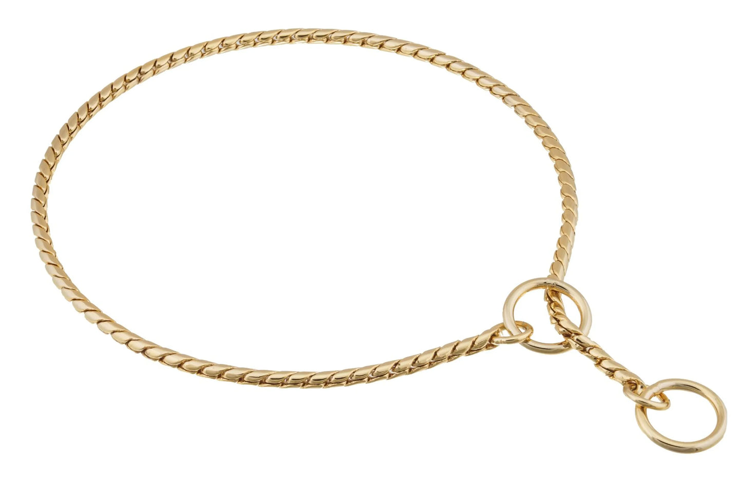 Alvalley Slip Snake Show Chain Dog Collar – Metal Training & Show Collar