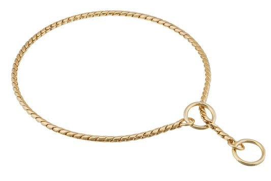 Alvalley Slip Snake Show Chain Dog Collar – Metal Training & Show Collar