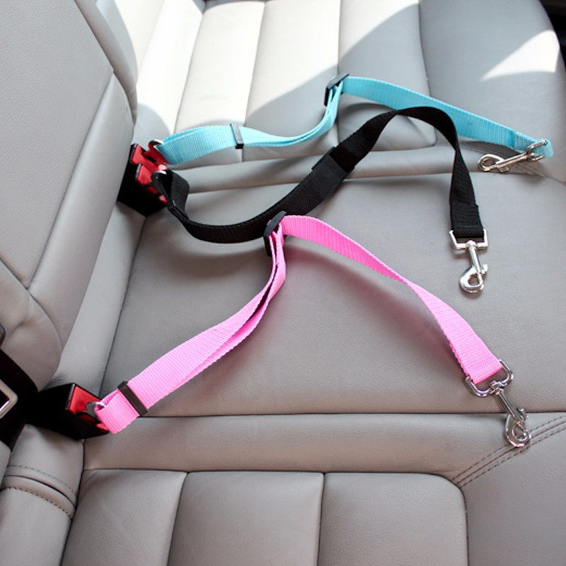 Retractable Dog Safety Belt — Car Safety Buckle for Pets
