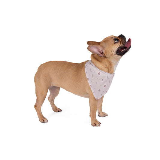 Luxury Pet Bandana for Dogs & Cats | Soft Mauve Pattern Luxury Fiery Couture