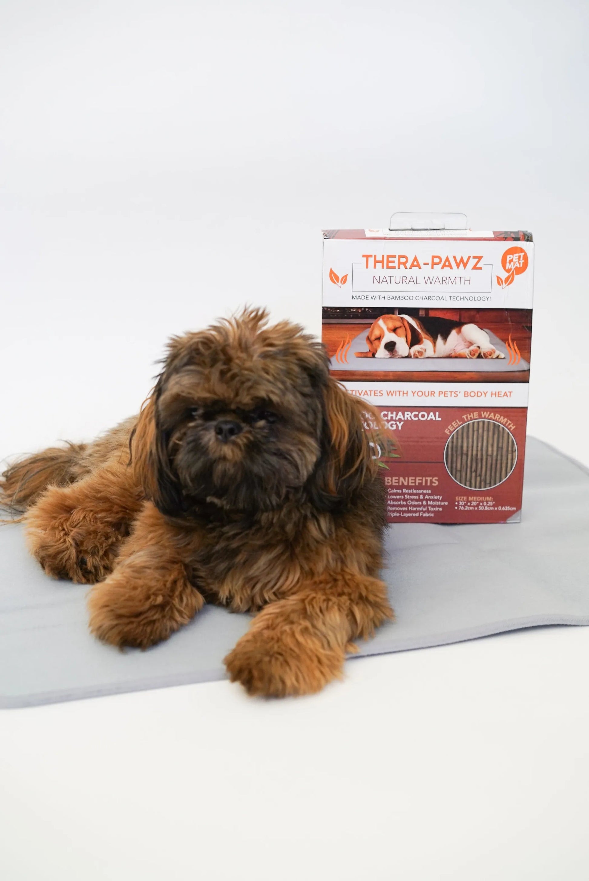 Self-Warming Pet Therapy Pad – Bamboo Charcoal Comfort Mat for Dogs & Cats The Green Pet Shop