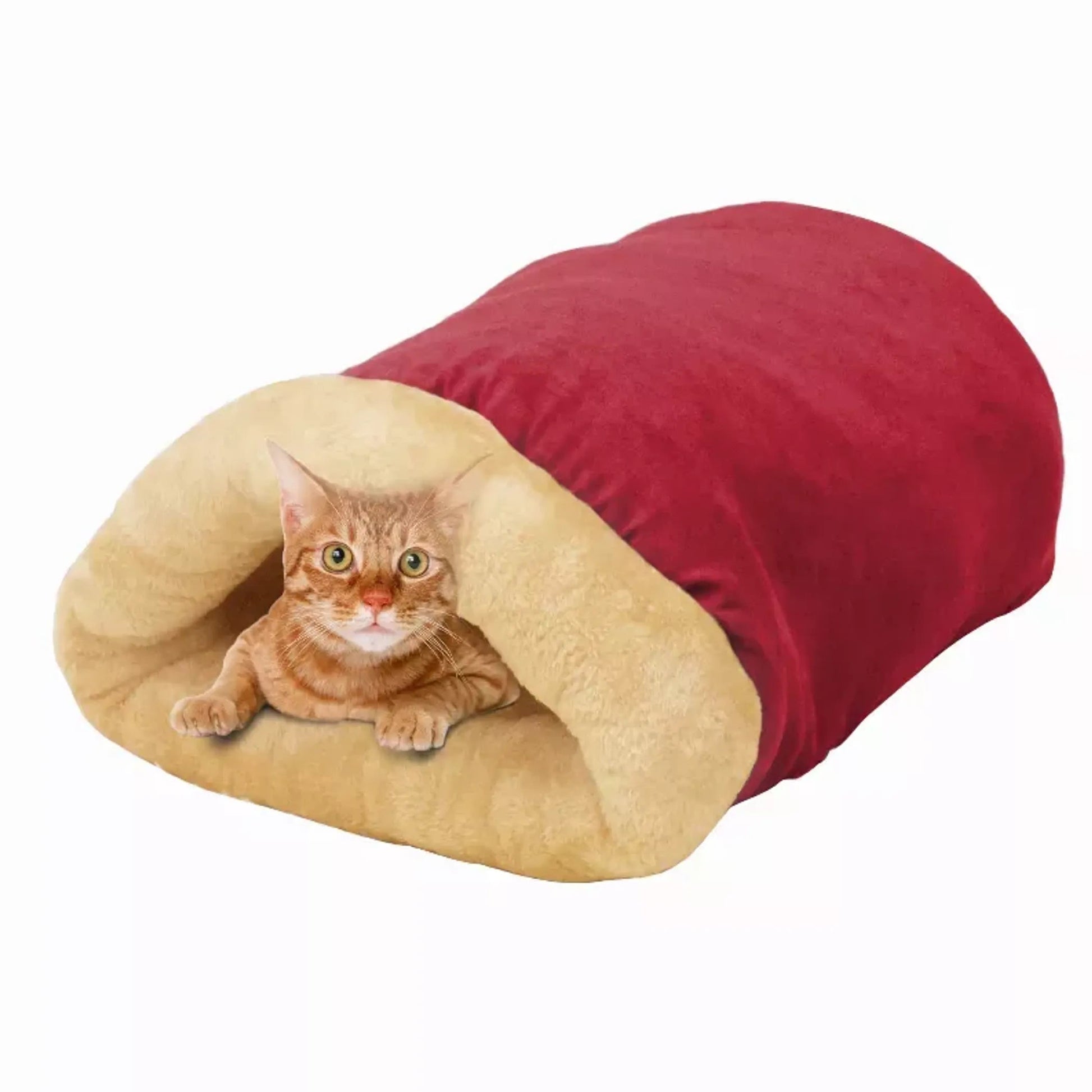 4-in-1 Self-Warming Cat Cave Bed – Cozy Burrow Hideaway for Cats & Small Pets JESPET