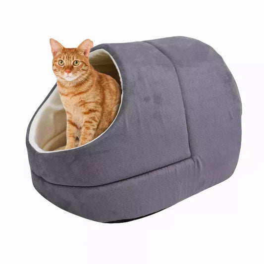 Cozy Cat Cave Bed – Warm Burrow Hideaway Bed for Cats & Small Pets JESPET