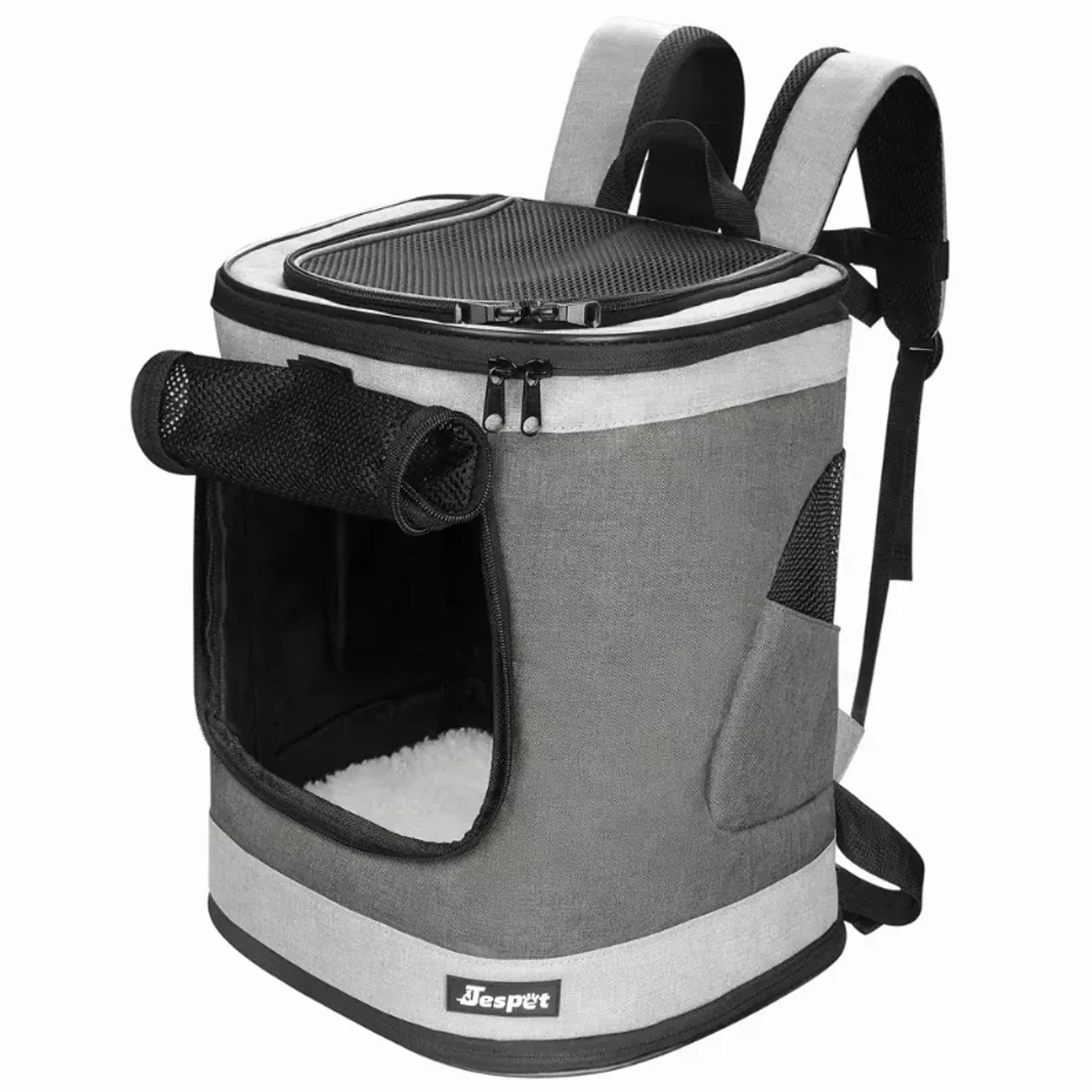 JESPET Pet Backpack Carrier for Small Dog, Puppy, Soft Carrier Backpack Ideal for Traveling, Hiking, Walking and Outdoor Activities with Family JESPET