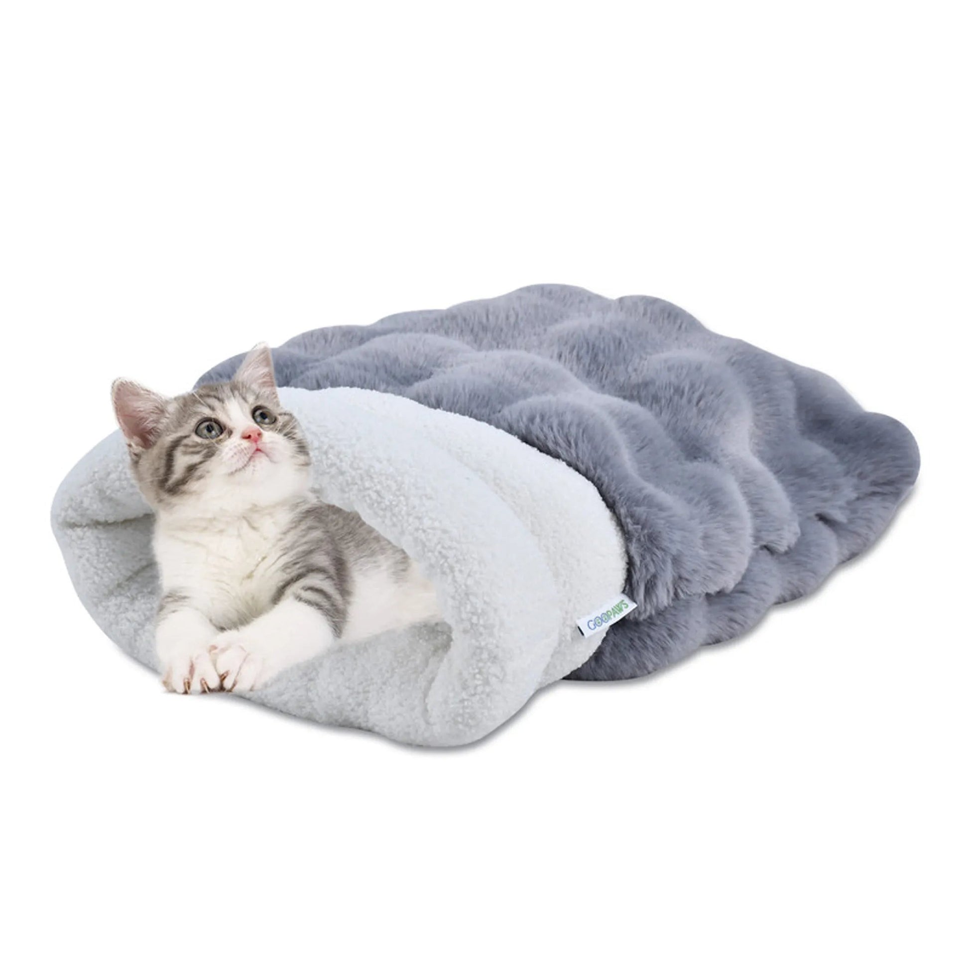 GOOPAWS 4 in 1 Self Warming Cat Sack Bed Cave CBD-2117