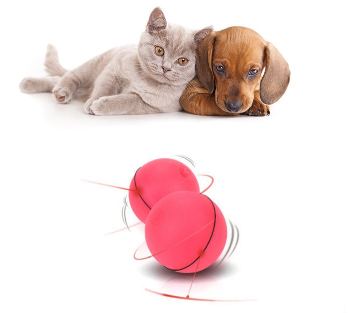 LED Laser Rolling Cat Toy Ball – Interactive 360° Light-Up Fun for Curious Cats