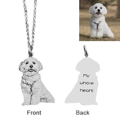Personalized Pet Memorial Photo Necklace ideaplus