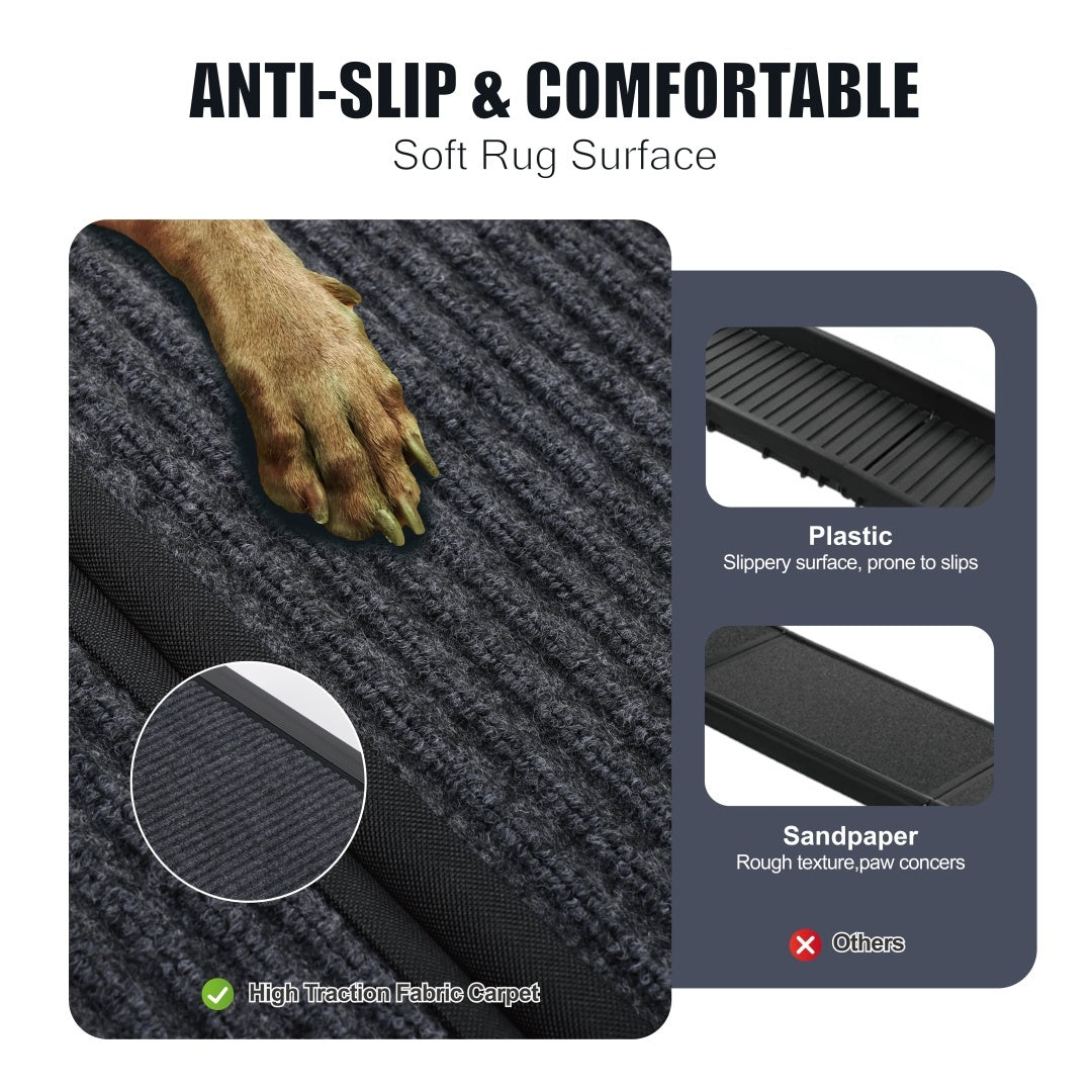 Fiery Steps Dog Ramp – Foldable Car Ramp for Medium & Large Dogs