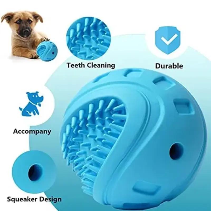Interactive Dog Treat Ball – Chew Toy for Training and Slow Feeding