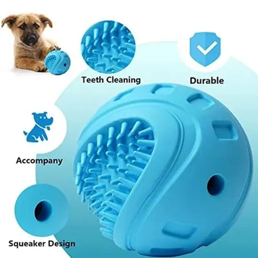 Interactive Dog Treat Ball – Chew Toy for Training and Slow Feeding