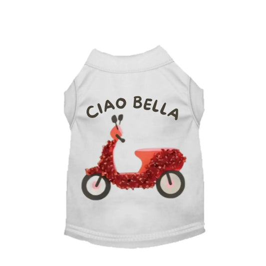 Ciao Bella Vespa Dog Tee – Stylish Italian Inspired Dog Shirt Bark Fifth Avenue