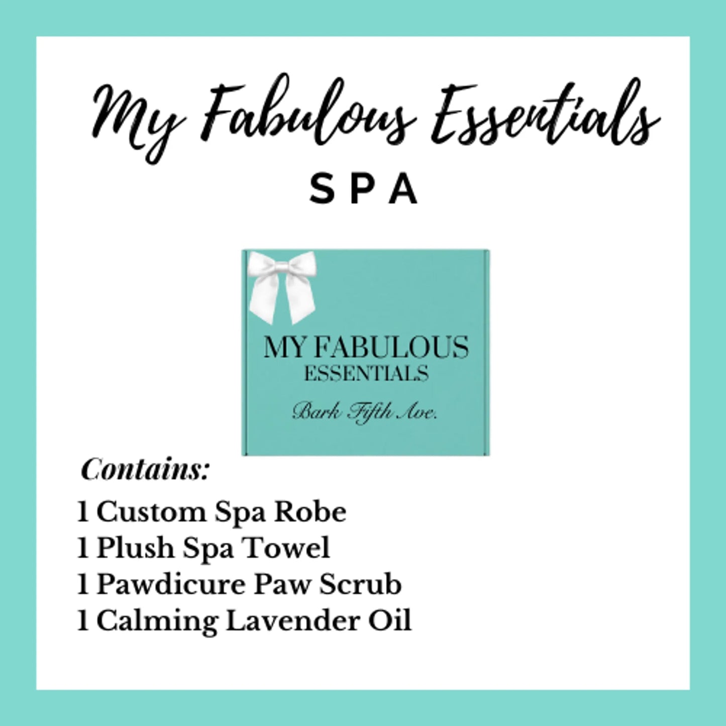 Luxury Dog Spa Essentials Box – Personalized Pamper Gift Set for Dogs Bark Fifth Avenue