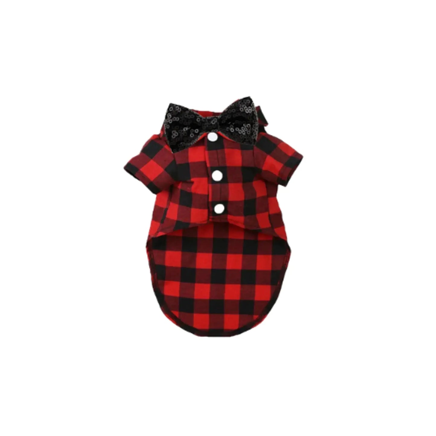 My Fancy Buffalo Plaid Bowtie Dog Shirt – Classic Collared Dog Shirt Bark Fifth Avenue