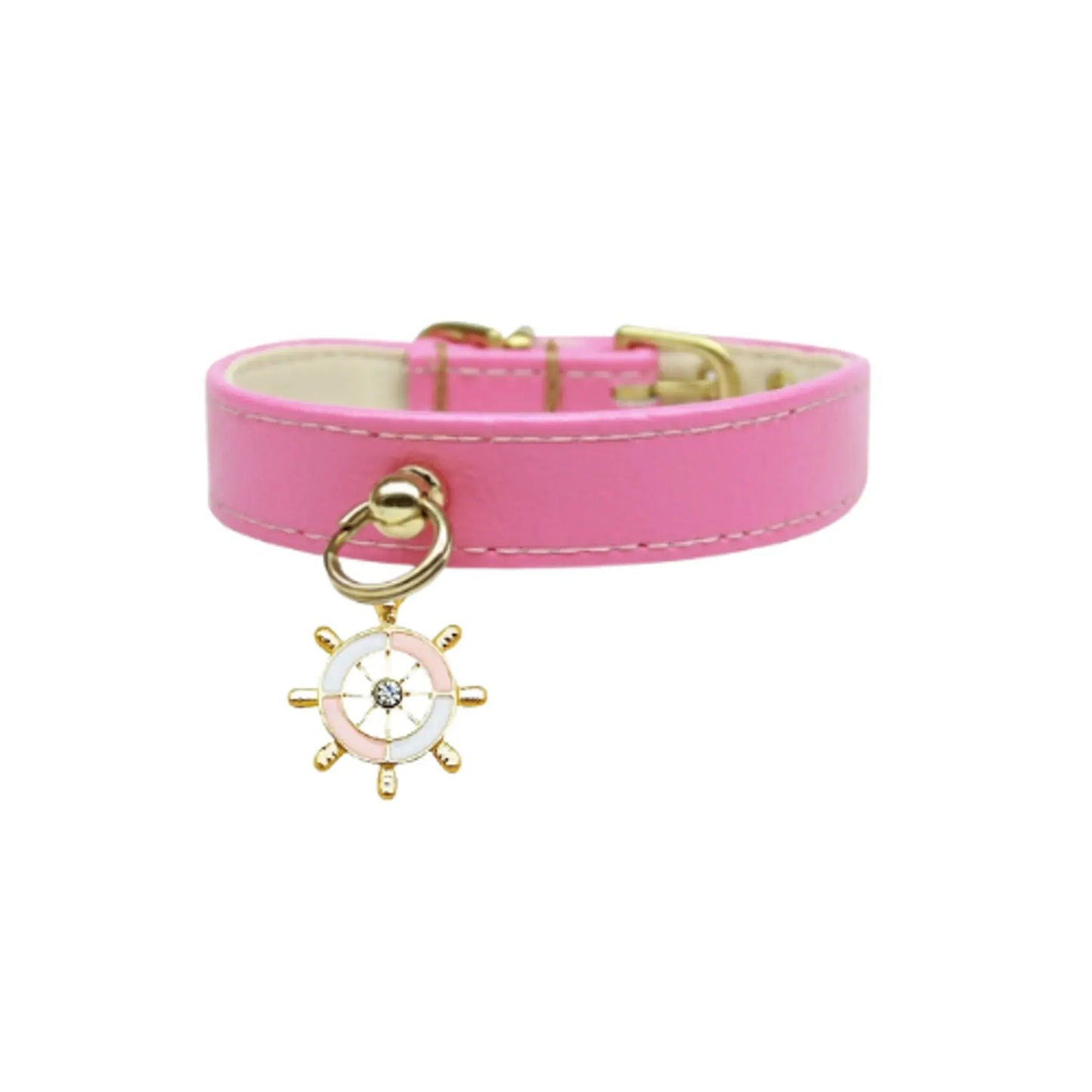 Nautical Dog Charm Collar – Stylish Marine Charm Pet Collar Bark Fifth Avenue