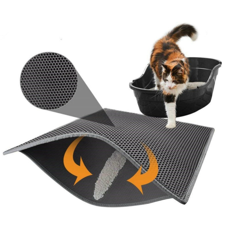Beehive Cat Litter Mat – Double-Layer EVA Foam