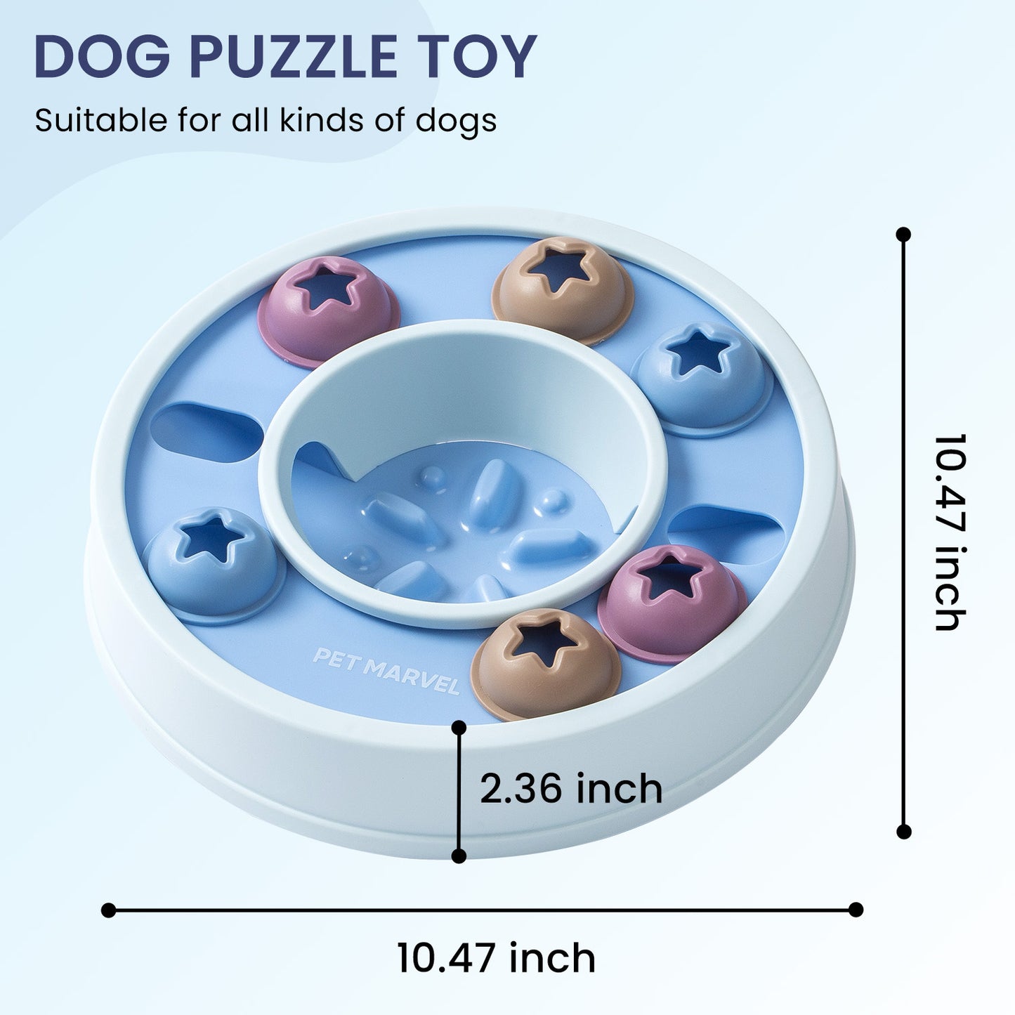 PETMARVEL Interactive Puzzle Game Dog Toy – Level 1–3