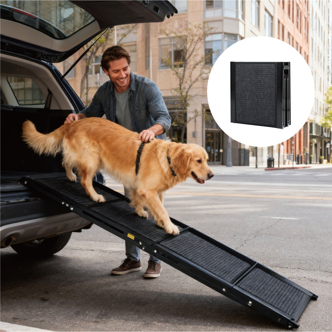 Fiery Steps Dog Ramp – Foldable Car Ramp for Medium & Large Dogs