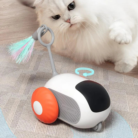 Remote Control Interactive Cat Car Toy – USB Rechargeable Smart Chasing Car