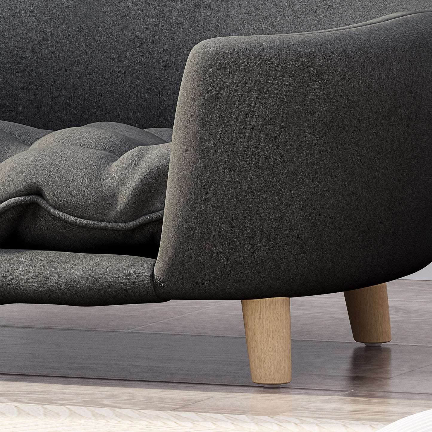 Fiery Comfort Dog Bed – Mid-Century Style for Cozy Naps