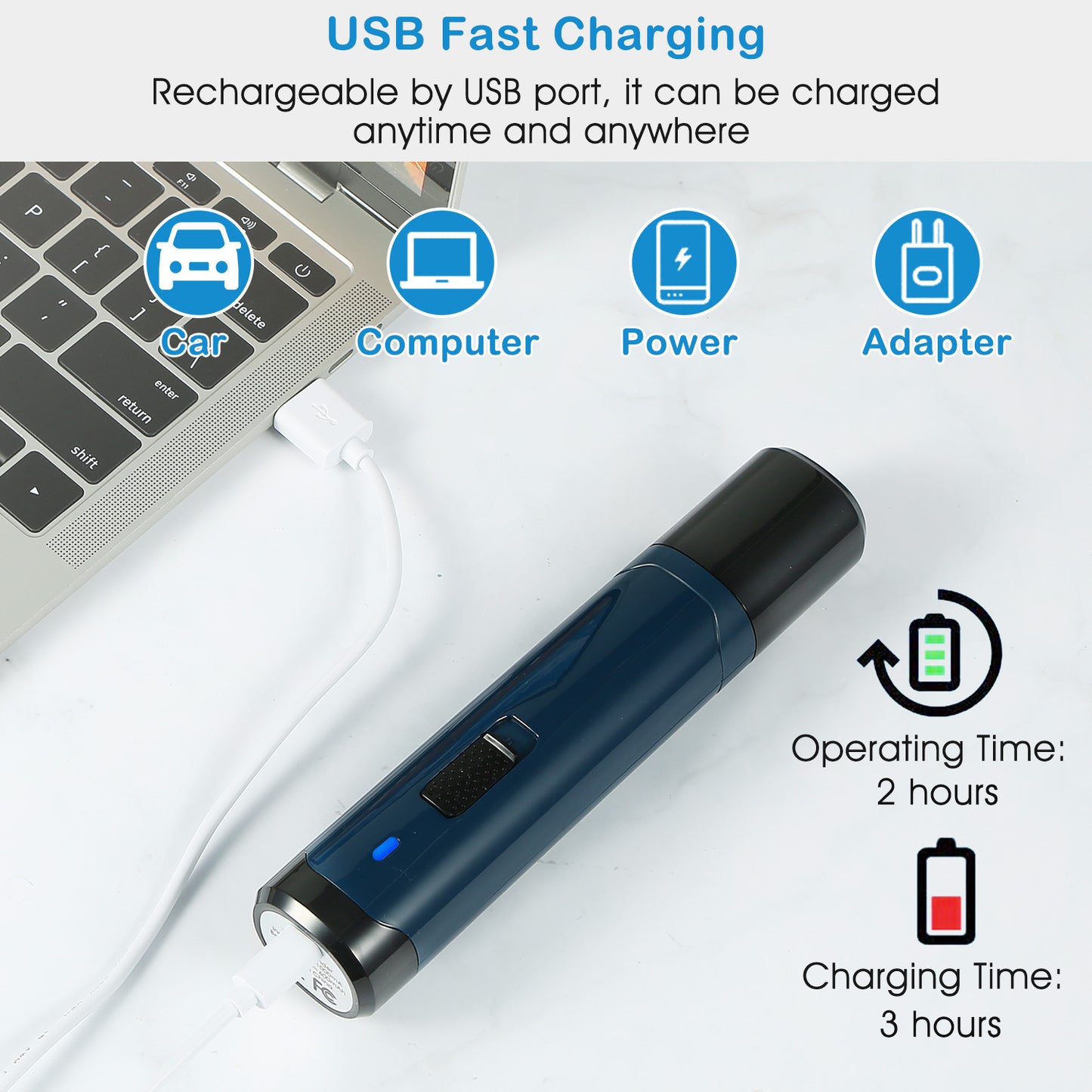 2-Speed USB Rechargeable Pet Nail Grinder – Quiet, Professional Grooming for Dogs & Cats