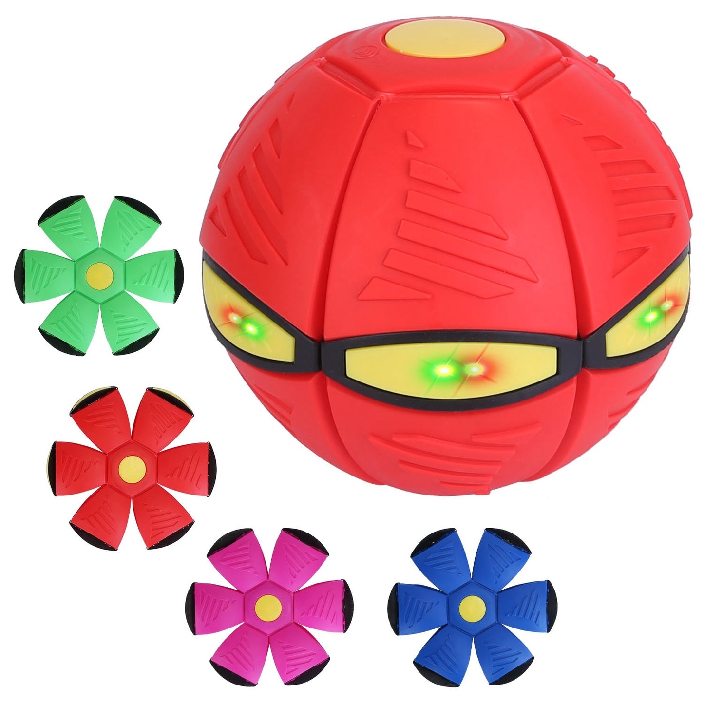 4 Pack Flying Saucer Ball – Electric Colorful Flying UFO Toy with LED Lights for Pets & Kids (Outdoor Interactive Play)