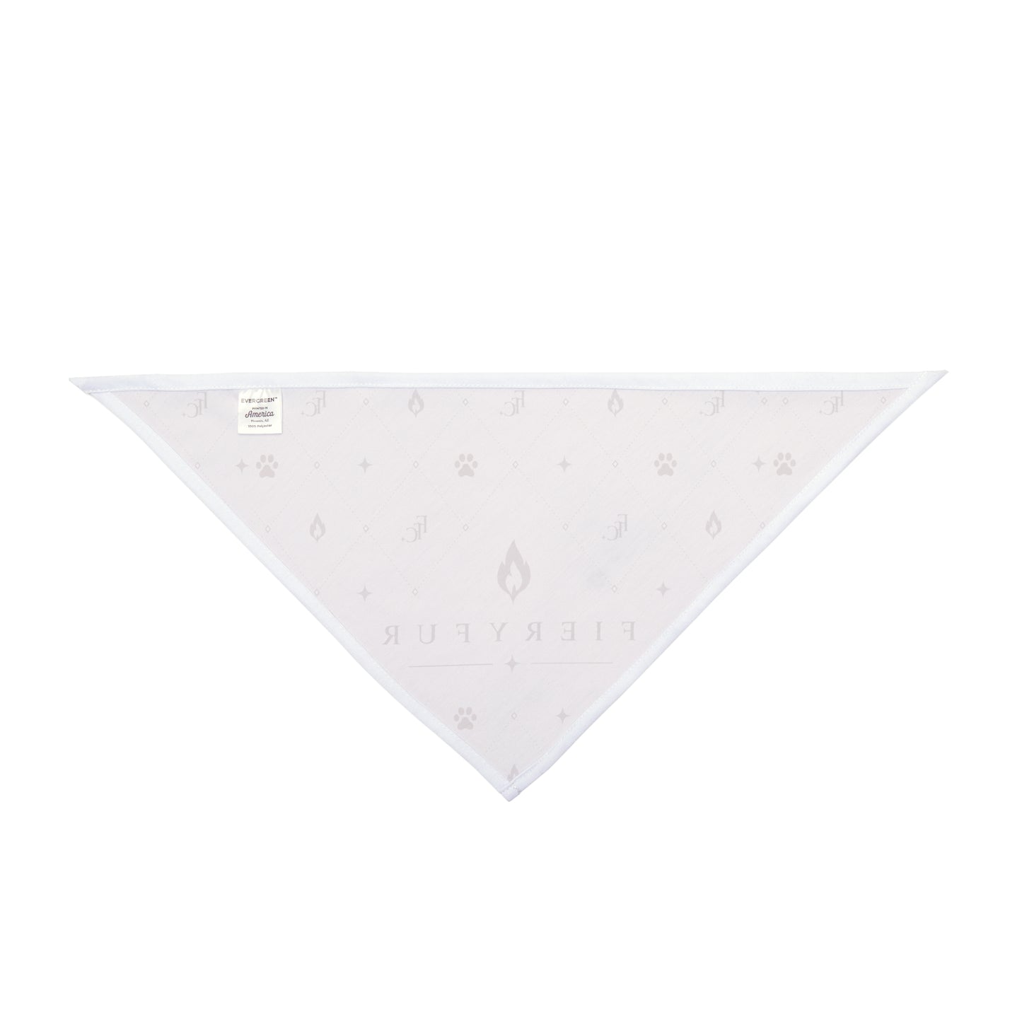 FieryFur Pink Diamond Pet Bandana — Stylish Triangle Scarf with Paw Print Design