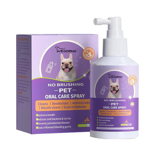 Cat & Dog Teeth Cleaning Spray – Fresh Breath & Oral Health Solution
