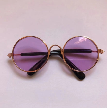 FieryFur Pet Cat Sunglasses – Stylish Round Frame Glasses for Cats & Small Dogs