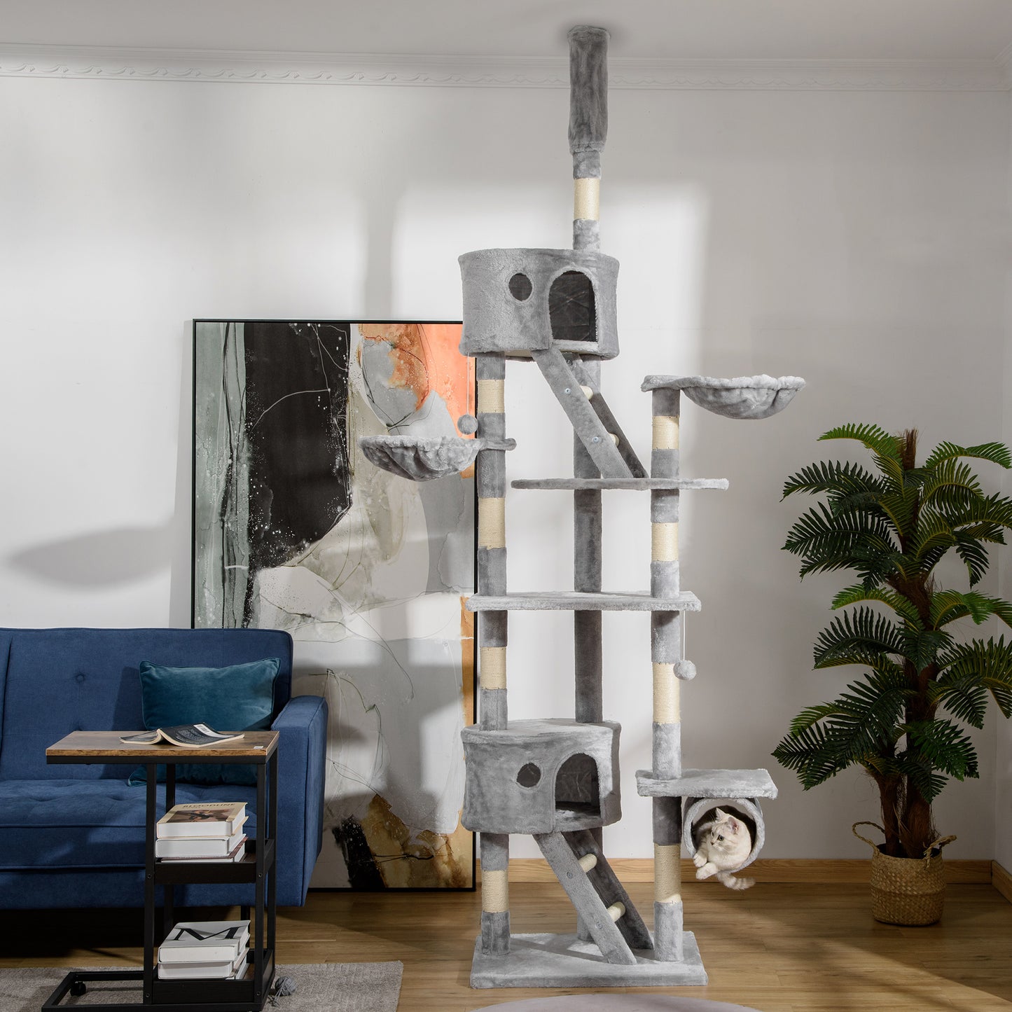 31" Cat Tree Tower – Scratching Posts with Beds and Condo