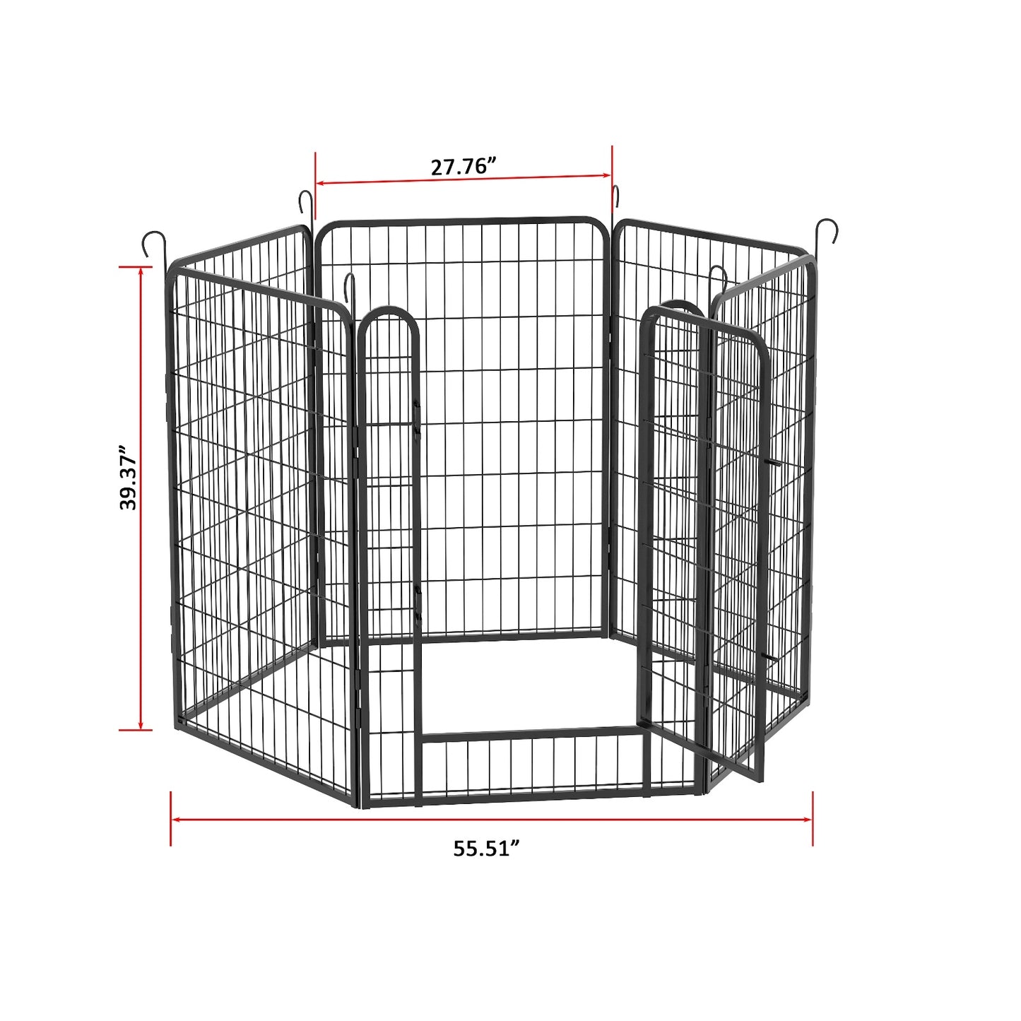 Fiery Guard 6-Panel Metal Dog Playpen – Secure, Sturdy & Spacious