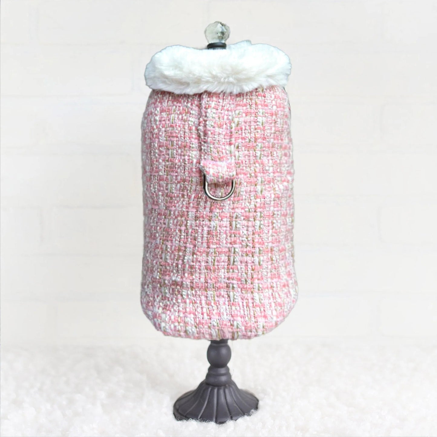 Hello Doggie Annabella Dog Coat – Luxury Faux Mink Lined Designer Pet Coat Hello Doggie