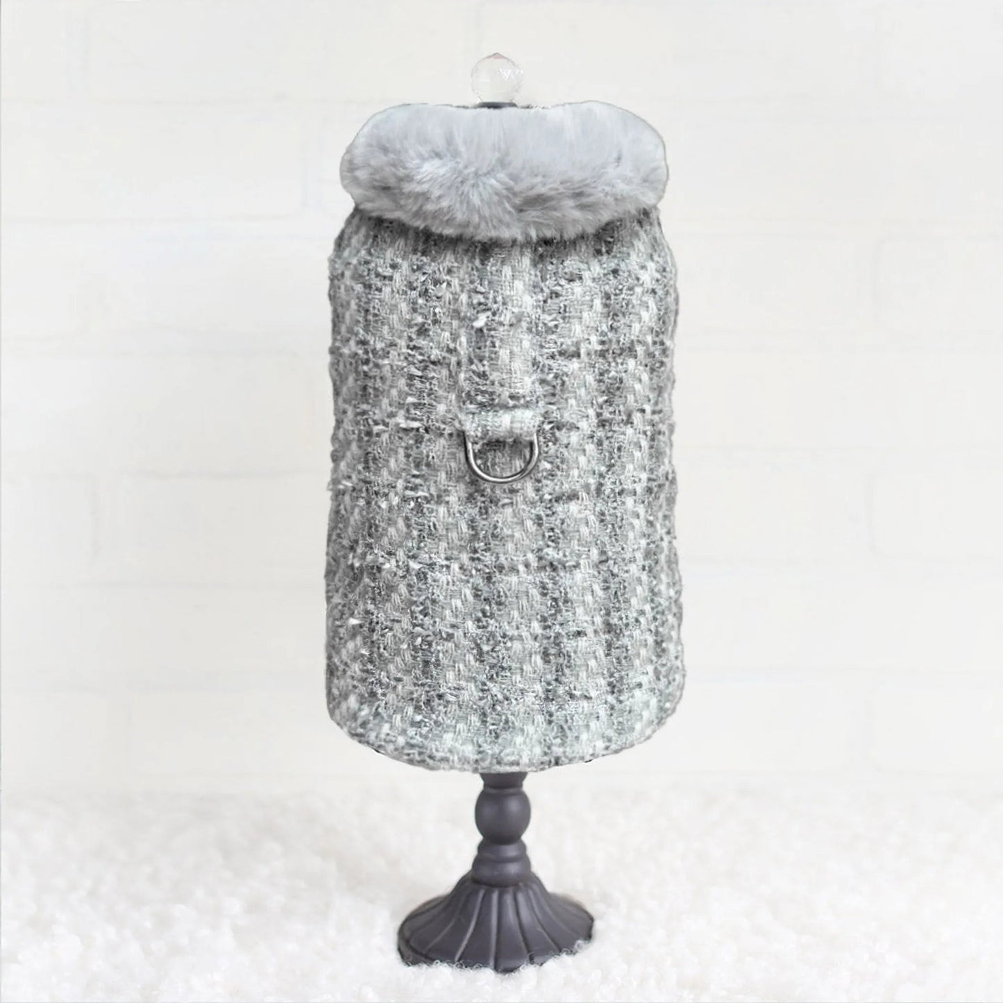 Hello Doggie Annabella Dog Coat – Luxury Faux Mink Lined Designer Pet Coat Hello Doggie