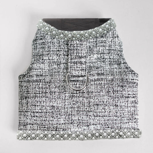 Luxury Isabella dog harness for small dogs – elegant lace designer pet harness by FieryFur USA