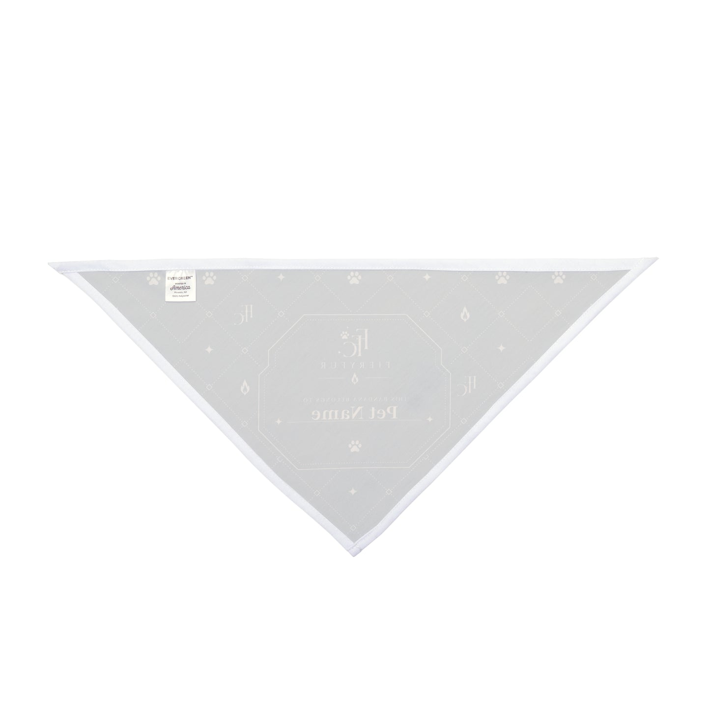 Luxury Personalized Pet Bandana for Dogs & Cats | Signature Dark Fiery Couture